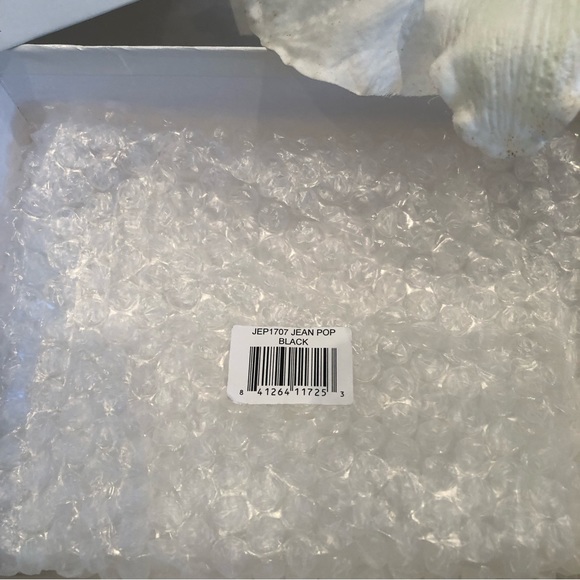 Edie Parker Jean Clutch with Pink POP" at front - Picture 7 of 12